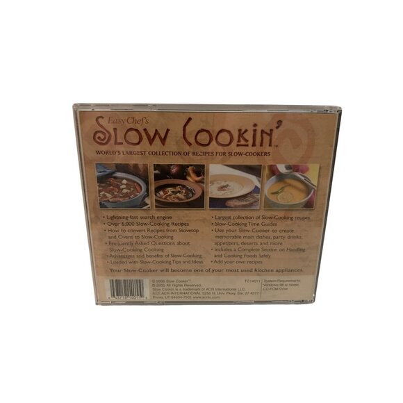 Easy Chefs Slow Cookin CD Worlds Largest Slow-Cooker Recipe Collection 2005 - Picture 3 of 4